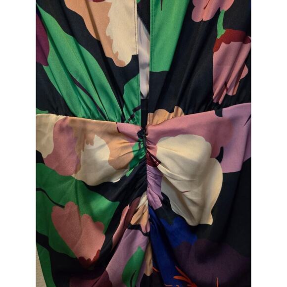 Ramy Brook Women's Morgan Size 8 Multicolor Floral Long Dress Party Cocktail - Picture 10 of 13